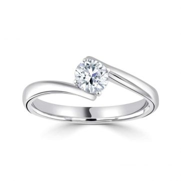crossover engagement ring