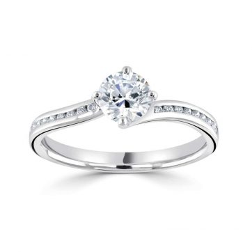 Brilliant Cut Solitaire Diamond Ring